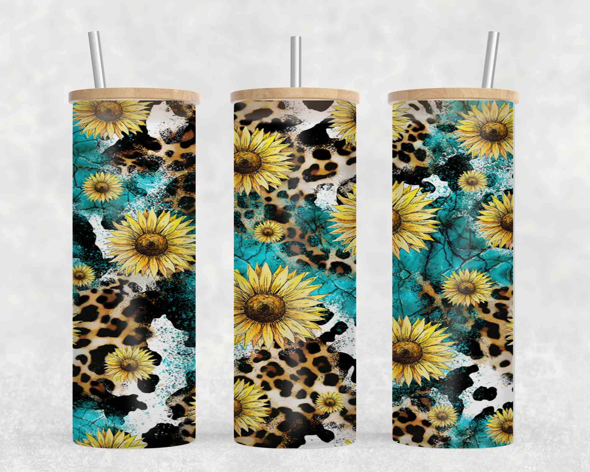 Leopard Turq Cow Sun-10589